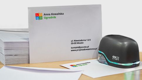 E-mark do drukowania danych i logo na kopertach